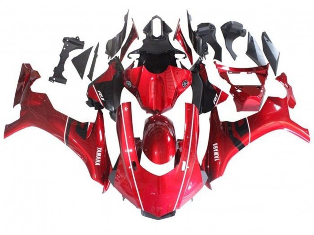 2015-2019 Yamaha YZF 1000 R1 Motorcycle Fairing - Red Black White Stripe Australia