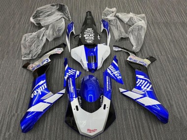 2015-2019 Yamaha YZF 1000 R1 Motorcycle Fairings - White Blue Black Milwaukee Australia