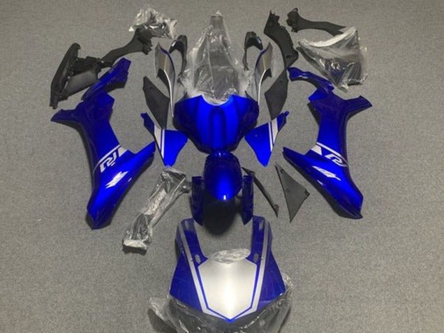 2015-2019 Yamaha YZF 1000 R1 Motorcycle Fairings - Blue Silver Australia