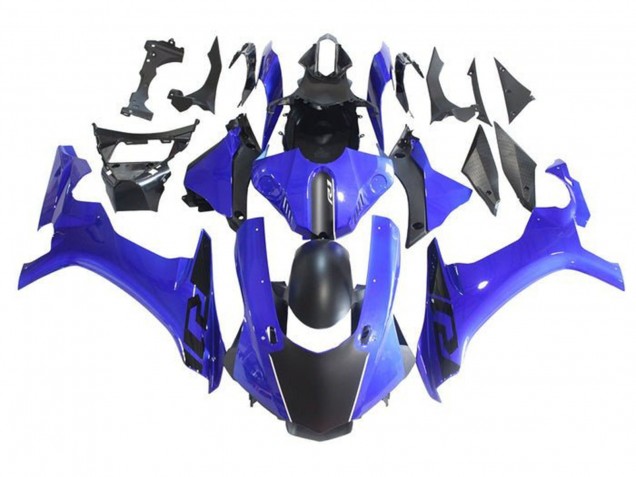2015-2019 Yamaha YZF 1000 R1 Motorcycle Fairings - Blue Matte Black Australia