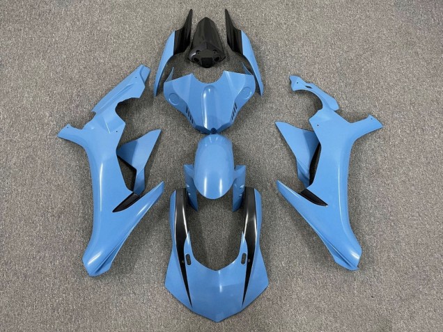 2015-2019 Yamaha YZF 1000 R1 Motorcycle Fairings - Light Blue Glossy Black Australia