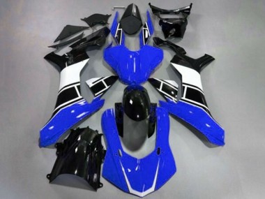 2015-2019 Yamaha YZF 1000 R1 Motorcycle Fairing - Blue White Glossy Black Australia