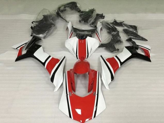 2015-2019 Yamaha YZF 1000 R1 Motorcycle Fairing - White Red Black Australia