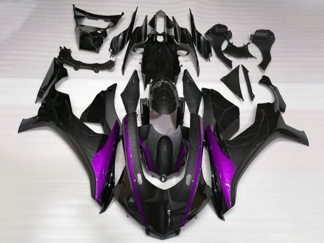 2015-2019 Yamaha YZF 1000 R1 Motorcycle Fairings - Faux Carbon Fiber Purple Australia