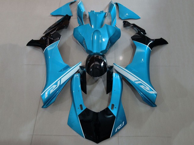2015-2019 Yamaha YZF 1000 R1 Motorcycle Fairings - Blue Silver Glossy Black Australia