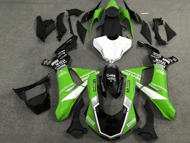 2015-2019 Yamaha YZF 1000 R1 Motorcycle Fairings - White Green Glossy Black Australia
