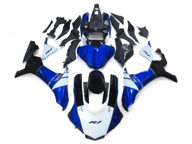 2015-2019 Yamaha YZF 1000 R1 Motorcycle Fairings - White Blue Black Australia