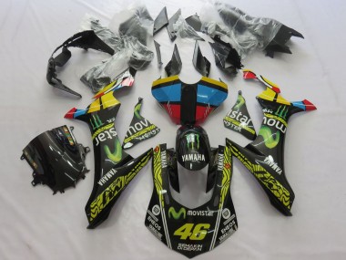 2015-2019 Yamaha YZF 1000 R1 Motorcycle Fairings - Yellow Blue Red Black Green Monster MoviStar Semakin Didepan ENEOS 46 Australia