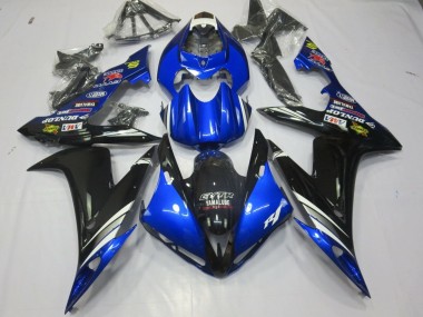2004-2006 Yamaha YZF 1000 R1 Motorcycle Fairings - Blue White Silver Black GYTR Yamalube Dunlop Australia