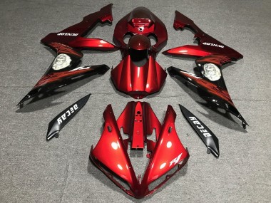2004-2006 Yamaha YZF 1000 R1 Motorcycle Fairing - Red Matte Black Australia