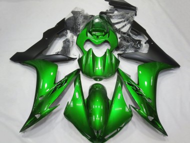 2004-2006 Yamaha YZF 1000 R1 Motorcycle Fairings - Green Matte Black Australia