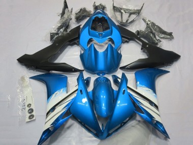 2004-2006 Yamaha YZF 1000 R1 Motorcycle Fairings - Light Blue White Matte Black Australia