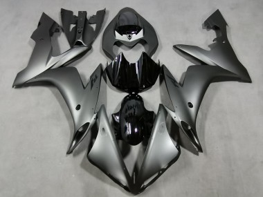 2004-2006 Yamaha YZF 1000 R1 Motorcycle Fairings - Matte Silver Glossy Black Australia