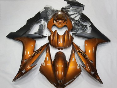 2004-2006 Yamaha YZF 1000 R1 Motorcycle Fairings - Orange Matte Black Australia