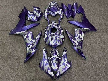 2004-2006 Yamaha YZF 1000 R1 Motorcycle Fairings - Purple White Grey Camouflage Australia