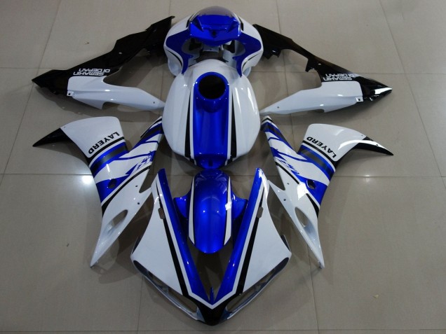 2004-2006 Yamaha YZF 1000 R1 Motorcycle Fairings - White Blue Black Australia