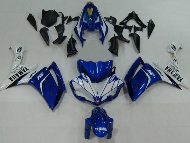 2007-2008 Yamaha YZF 1000 R1 Motorcycle Fairings - Blue White Black M1 Australia