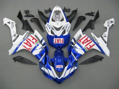2007-2008 Yamaha YZF 1000 R1 Motorcycle Fairings - White Blue Red Fiat Australia