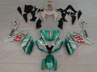 2007-2008 Yamaha YZF 1000 R1 Motorcycle Fairings - White Green Red Fiat Australia