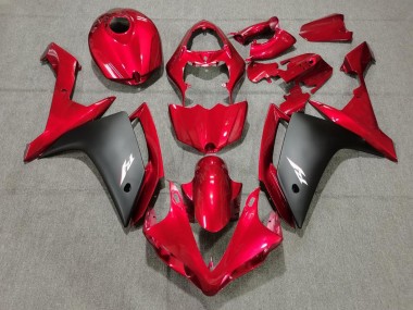 2007-2008 Yamaha YZF 1000 R1 Motorcycle Fairings - Red Matte Black Australia