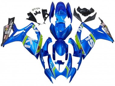 2006-2007 Suzuki GSXR 600 / GSXR 750 Motorcycle Fairings - Blue White Green Black Australia