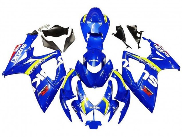 2006-2007 Suzuki GSXR 600 / GSXR 750 Motorcycle Fairings - Blue White Yellow Red Ecstar Australia
