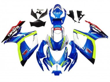 2006-2007 Suzuki GSXR 600 / GSXR 750 Motorcycle Fairings - Blue Yellow White Red Australia