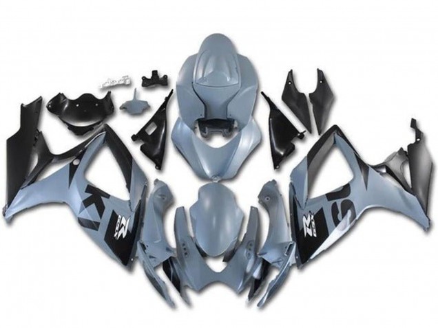 2006-2007 Suzuki GSXR 600 / GSXR 750 Motorcycle Fairings - Grey Black Australia