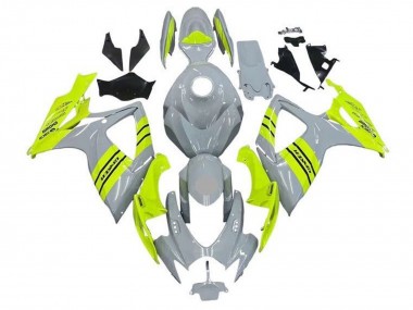 2006-2007 Suzuki GSXR 600 / GSXR 750 Motorcycle Fairings - Grey Neon Yellow Australia