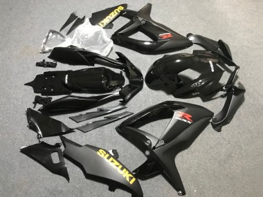 2006-2007 Suzuki GSXR 600 / GSXR 750 Motorcycle Fairings - Matte Black Glossy Black Yellow Australia