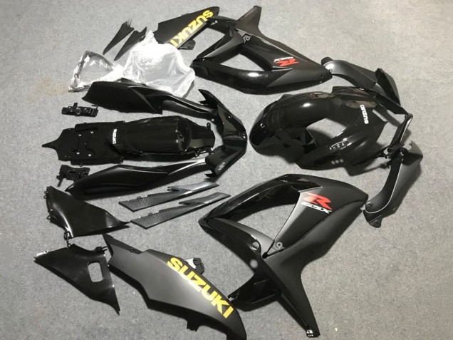 2006-2007 Suzuki GSXR 600 / GSXR 750 Motorcycle Fairings - Matte Black Glossy Black Yellow Australia