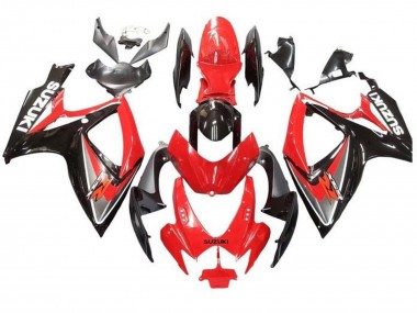 2006-2007 Suzuki GSXR 600 / GSXR 750 Motorcycle Fairings - Red Grey Glossy Black Australia