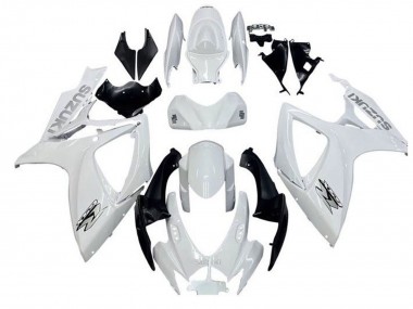 2006-2007 Suzuki GSXR 600 / GSXR 750 Motorcycle Fairings - White Black Australia