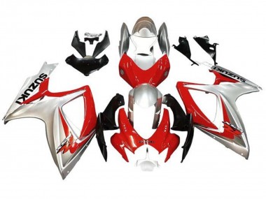2006-2007 Suzuki GSXR 600 / GSXR 750 Motorcycle Fairings - Silver Red Black Australia