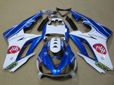 2006-2008 Triumph Daytona 675 Triple Motorcycle Fairings - White Blue Australia