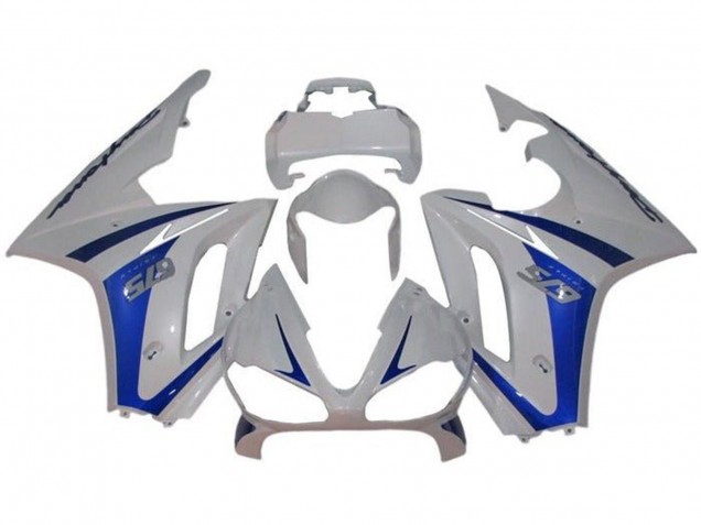 2009-2012 Triumph Daytona 675 Triple Motorcycle Fairings - White Blue Australia