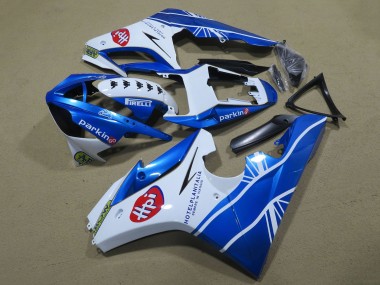 2009-2012 Triumph Daytona 675 Triple Motorcycle Fairings - White Blue Hpi Australia
