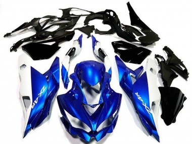 2019-2025 Kawasaki ZX4R ZX-4RR Motorcycle Fairings - White Blue Australia