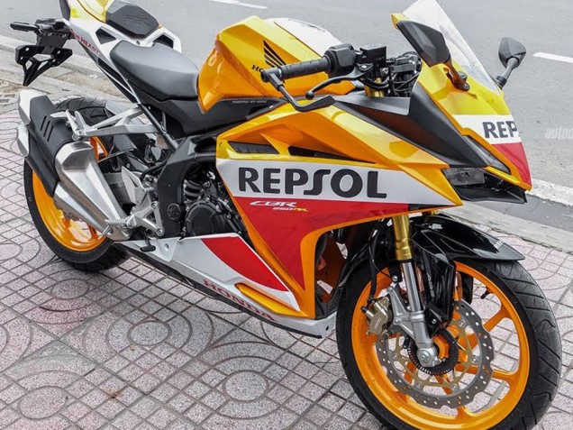 2017-2022 Honda CBR250RR Motorcycle Fairings - Yellow White Red Repsol Australia