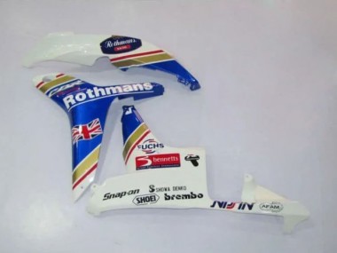 2007-2008 Honda CBR600RR Motorcycle Fairings - White Blue Yellow Rothmans Australia