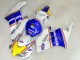 2004-2005 Honda CBR1000RR Motorcycle Fairings - White Blue Yellow Rothmans Australia
