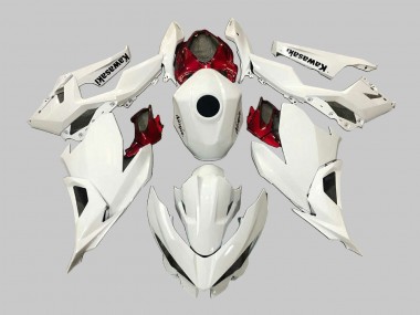 2018-2024 Kawasaki EX400 Motorcycle Fairings - White Red Black Australia