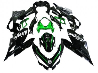 2018-2024 Kawasaki EX400 Motorcycle Fairings - Glossy Black Green Monster Australia