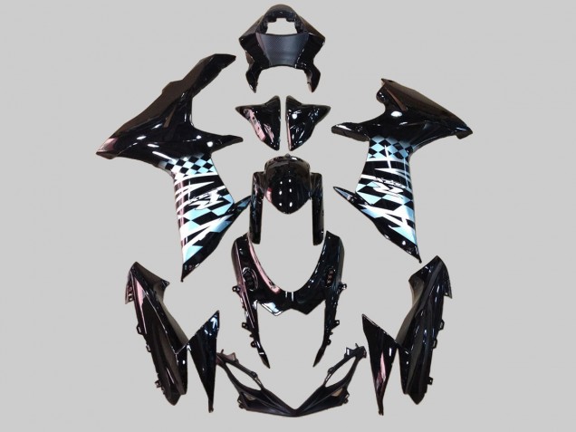 2011-2024 Suzuki GSXR 600/750 Motorcycle Fairings - Glossy Black White Australia