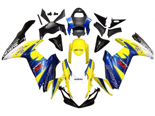 2011-2024 Suzuki GSXR 600/750 Motorcycle Fairings - Yellow Blue White Black Corona Extra Alstare Australia