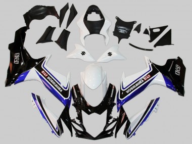 2011-2024 Suzuki GSXR 600/750 Motorcycle Fairings - White Blue Black Alstare Australia