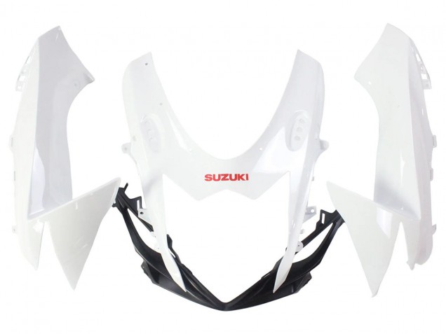 2011-2024 Suzuki GSXR 600/750 Motorcycle Fairings - White Glossy Black Red Decal Australia