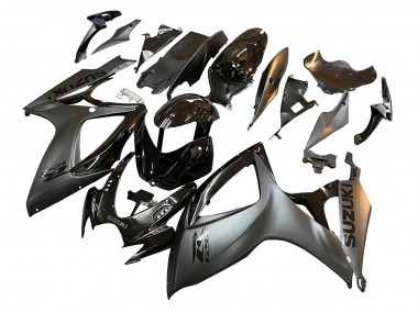 2006-2007 Suzuki GSXR 600/750 Motorcycle Fairings - Glossy Black Matte Black Australia