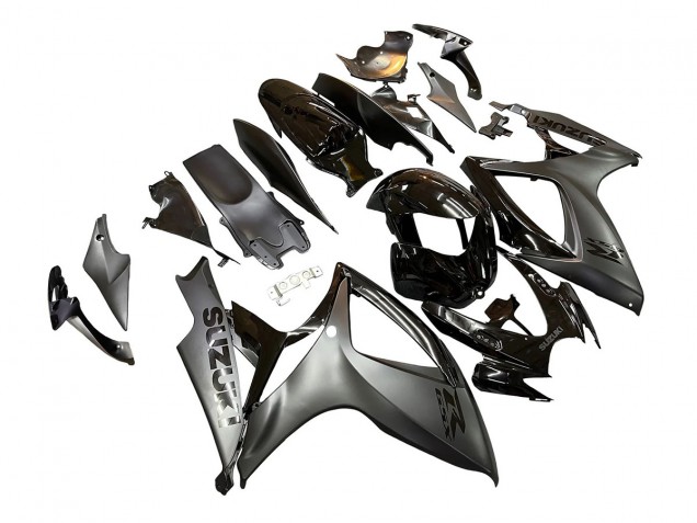 2006-2007 Suzuki GSXR 600/750 Motorcycle Fairings - Glossy Black Matte Black Australia