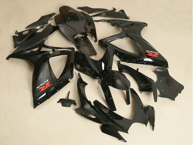 2006-2007 Suzuki GSXR 600/750 Motorcycle Fairing - Glossy Black Australia